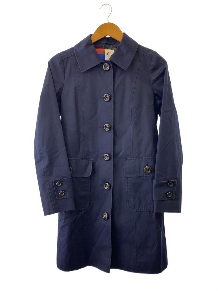 Blue Label Crestbridge Trench Coat/38/Cotton/Nvy 5578