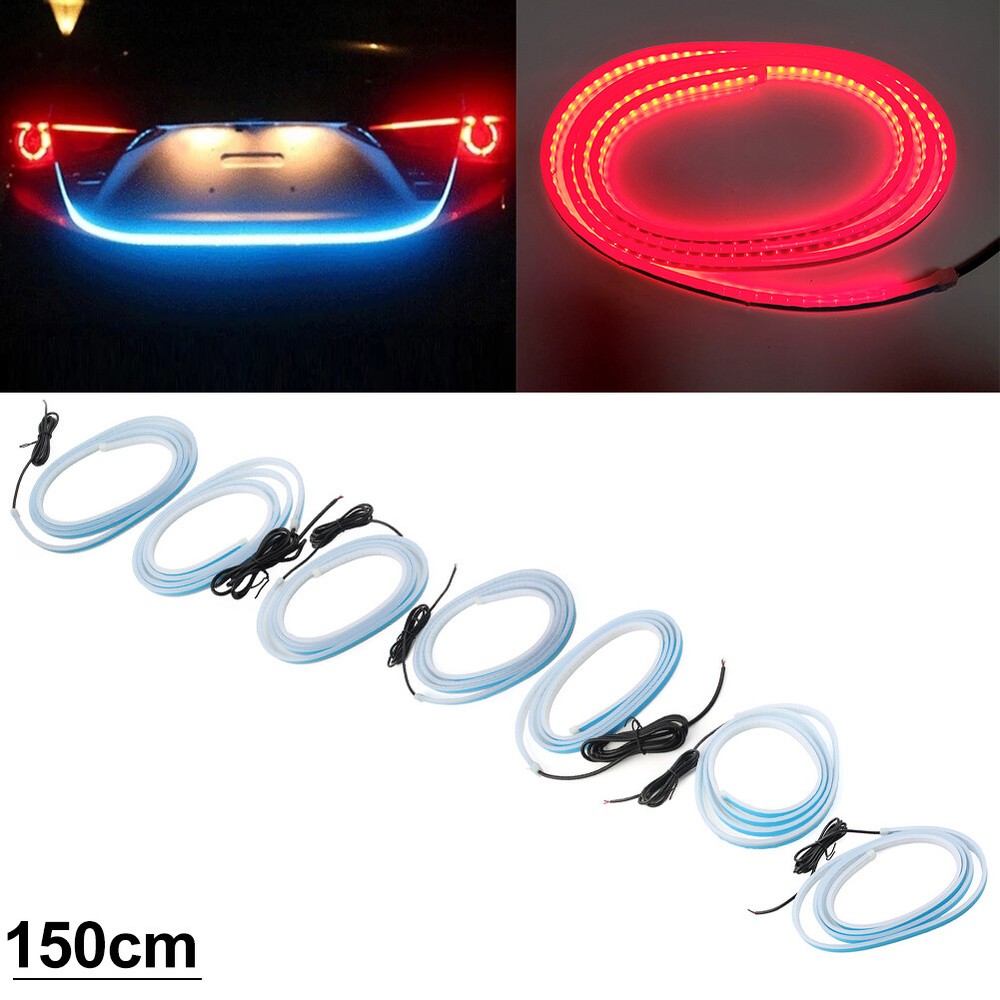 1PC 150CM Car Hood LED Daytime Running Light Strip Flexible Car Atmosphere Lamps