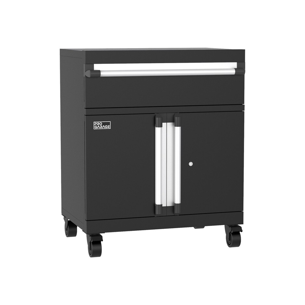 ClosetMaid ProGarage 2-Door Black Steel Base Cabinet with Drawer