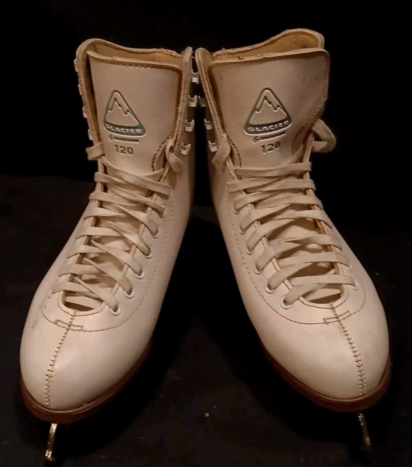 JACKSON GLACIER 120 Ice Skates, Size 6 Women's BLADES Leather (Taiwan)