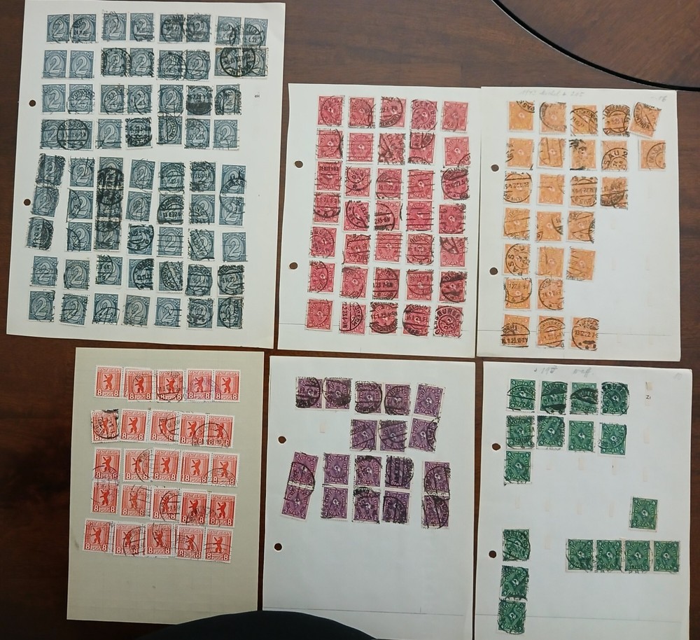 GERMANY - LOT OF STAMPS ON ALBUM PAGE - #1990