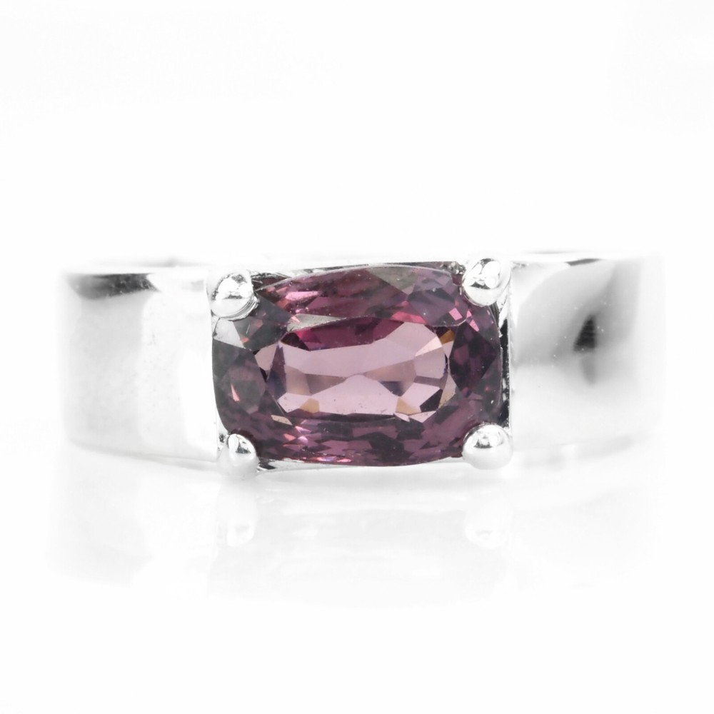 Precious Grape Spinel 1.52Ct 925 Sterling Silver Solitaire Rings, New Year Gift