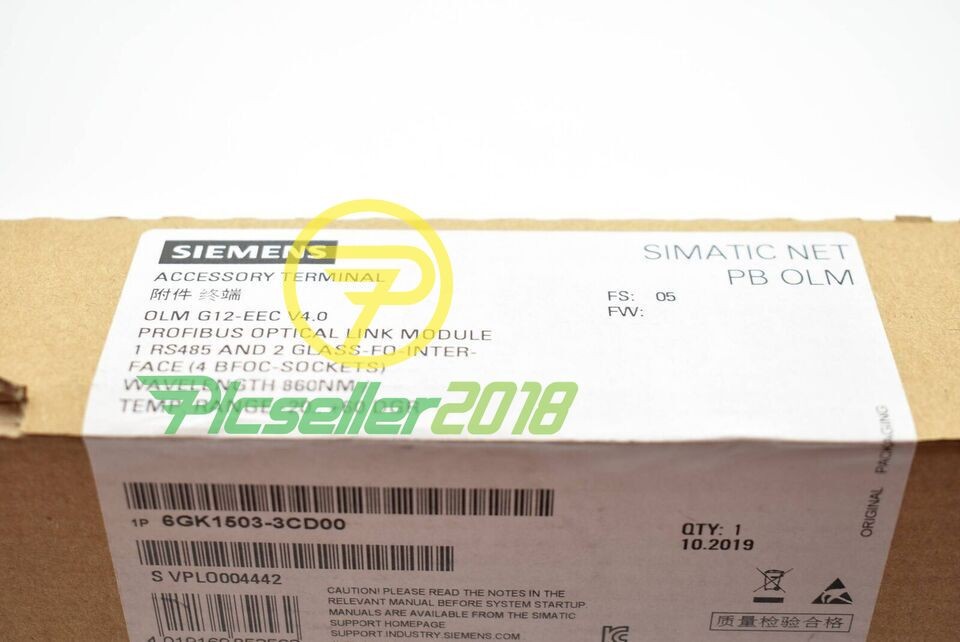 6GK1 503-3CD00 NEW SIEMENS 6GK1503-3CD00 OLM/G12-EEC V4.0 Optical Link Module