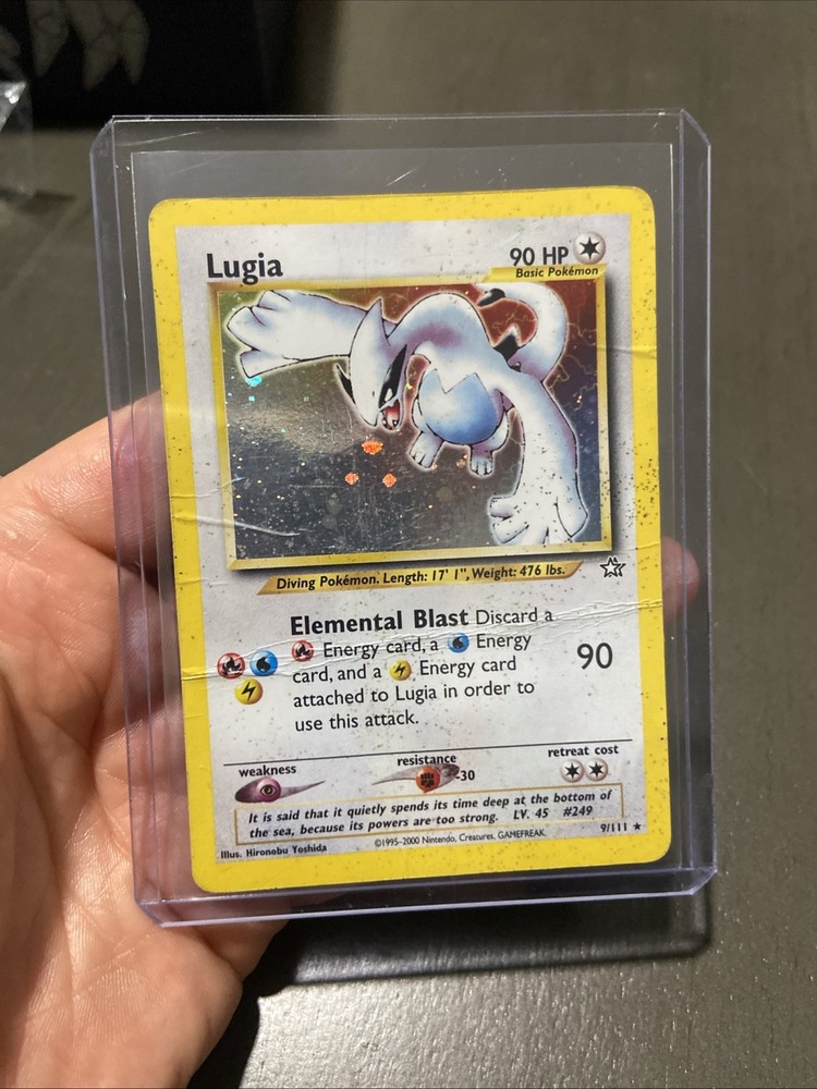 Pokémon TCG Lugia Neo Genesis Holo Rare Card 9/111
