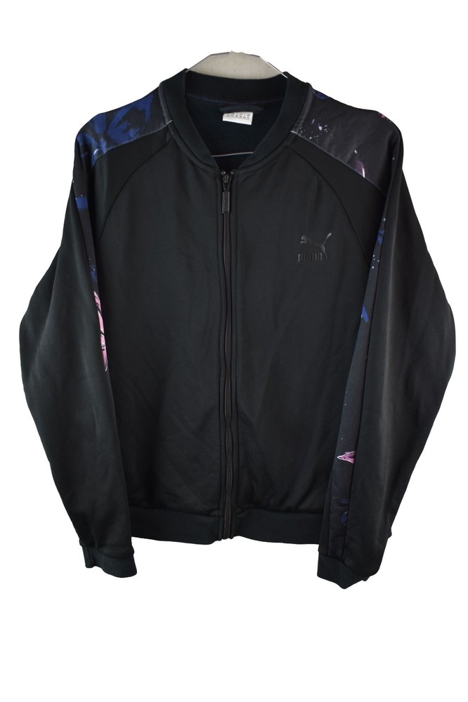 PUMA Black Track Jacket size Uk 16 Womens Full Zip Casual Outdoors Outerwear