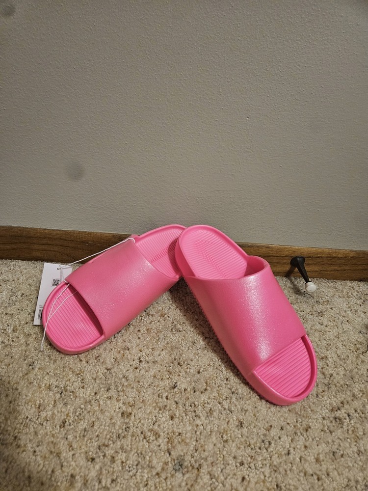 Nike Women's Calm Slide SE Hyper Pink Size 9 Comfort Sandals