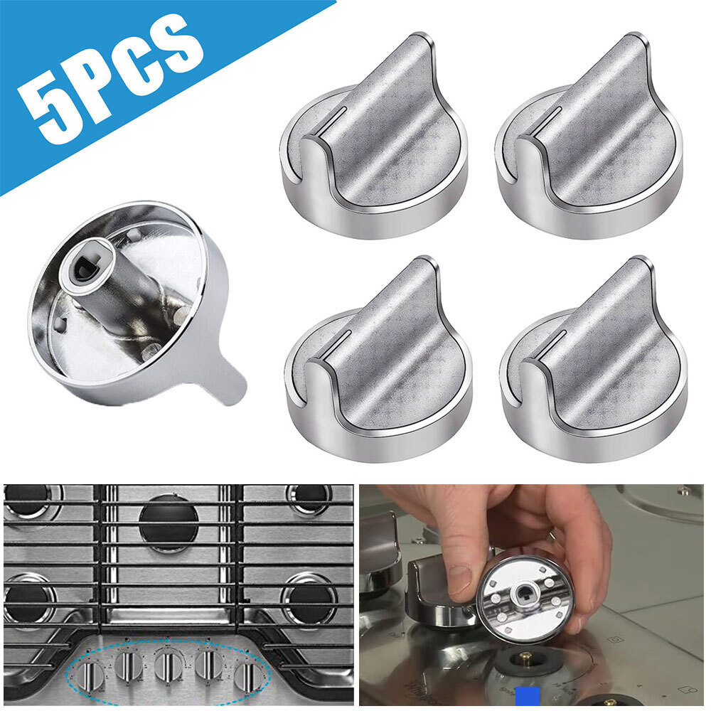 5-Pack Whirlpool W10594481 Range Knobs - Fits WPW10594481 & WPW10594 Models