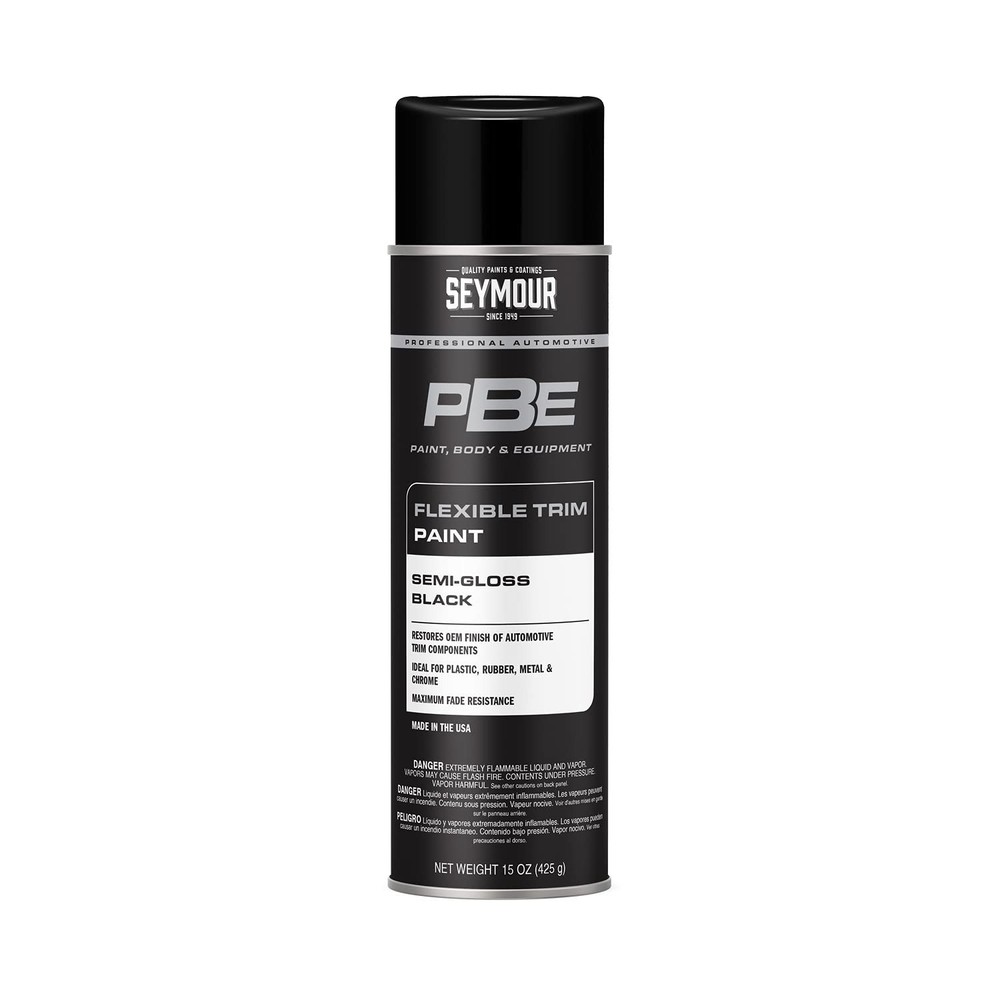 20-1679 Pbe Professional Trim Spray Paint, Semi-gloss Black