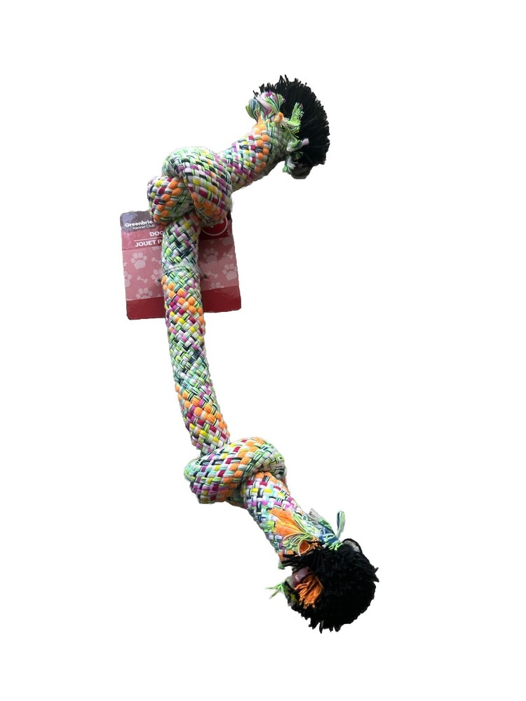 Greenbriar Kennel Club Dog Rope Toy Multicolored Interactive Heavy Duty