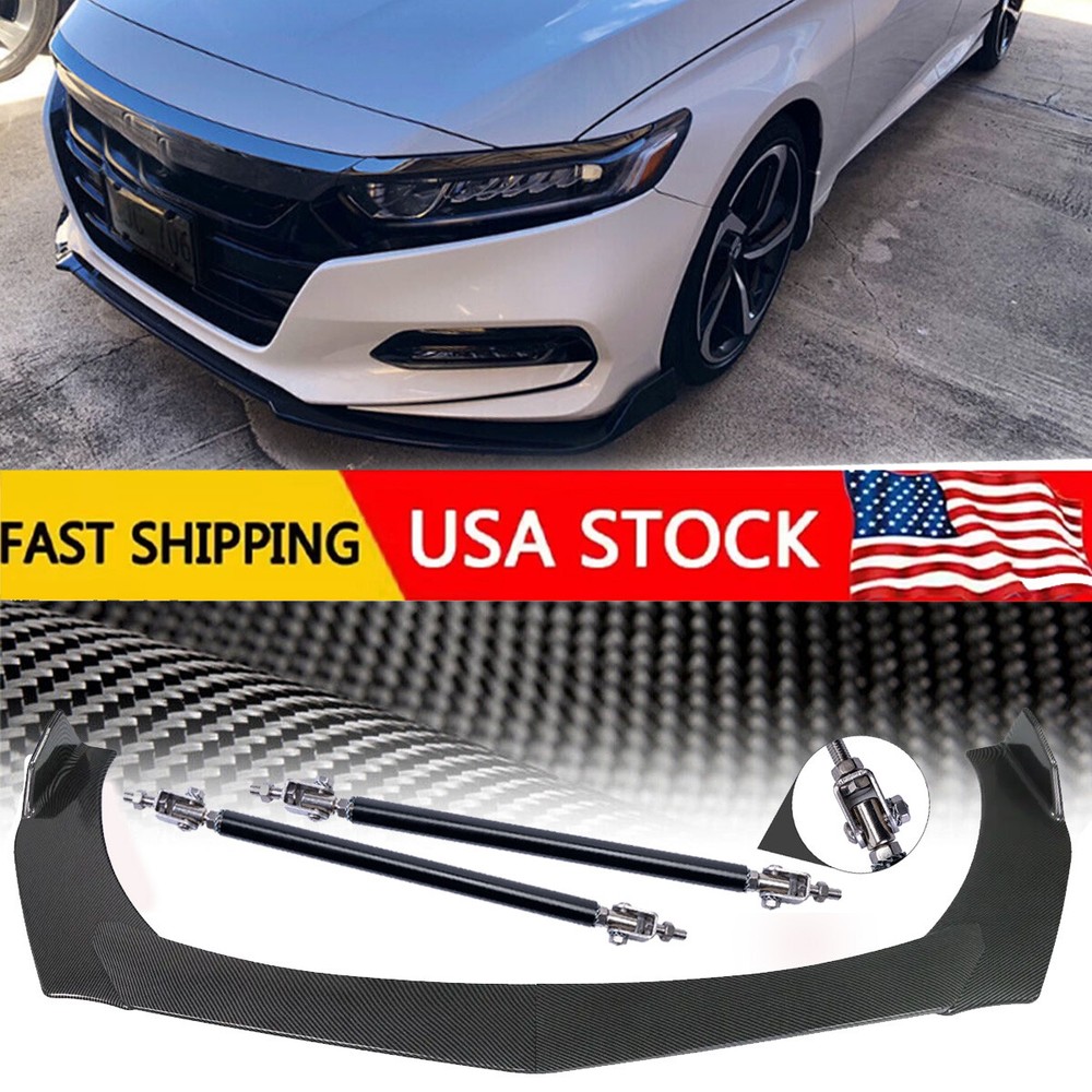 Front Lip Bumper /Body Kits Splitter Spoiler Carbon Fiber For Honda Accord 9th
