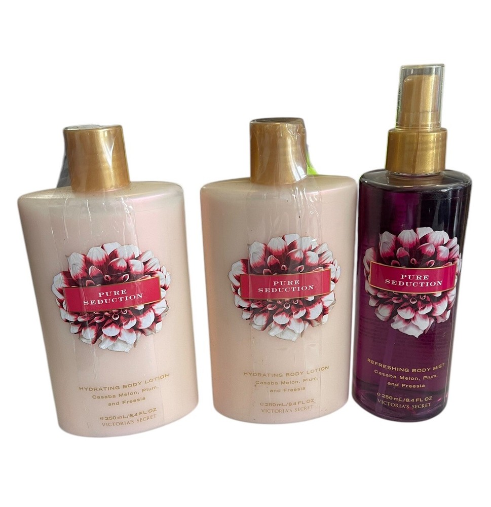 NEW Victoria’s Secret Pure Seduction Hydrating Body Lotion + Body Mist Full Sz-image