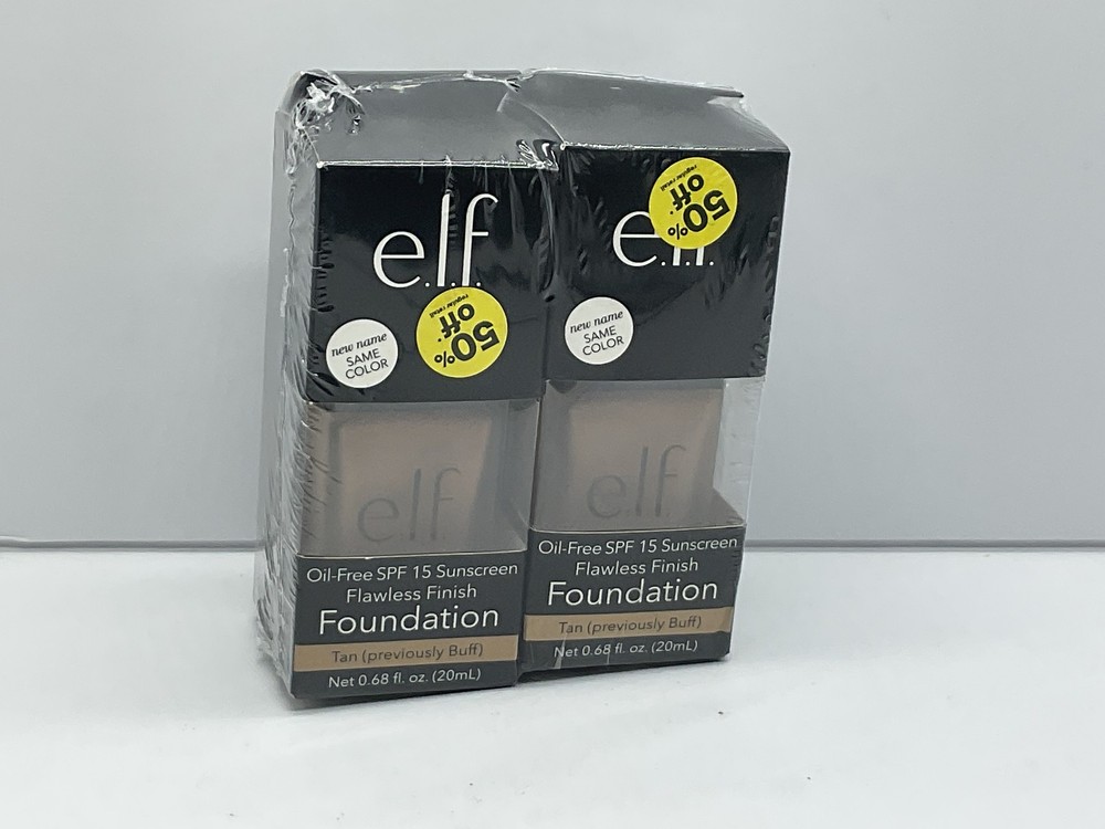 2-Pack E.l.f. Flawless Satin Finish Foundation in Shade 420 Tan