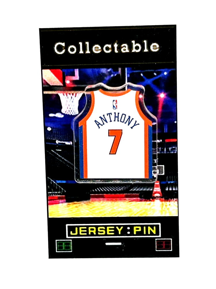 New York Knicks Carmelo Anthony jersey lapel pin-Classic Collectable-FREE SHIP
