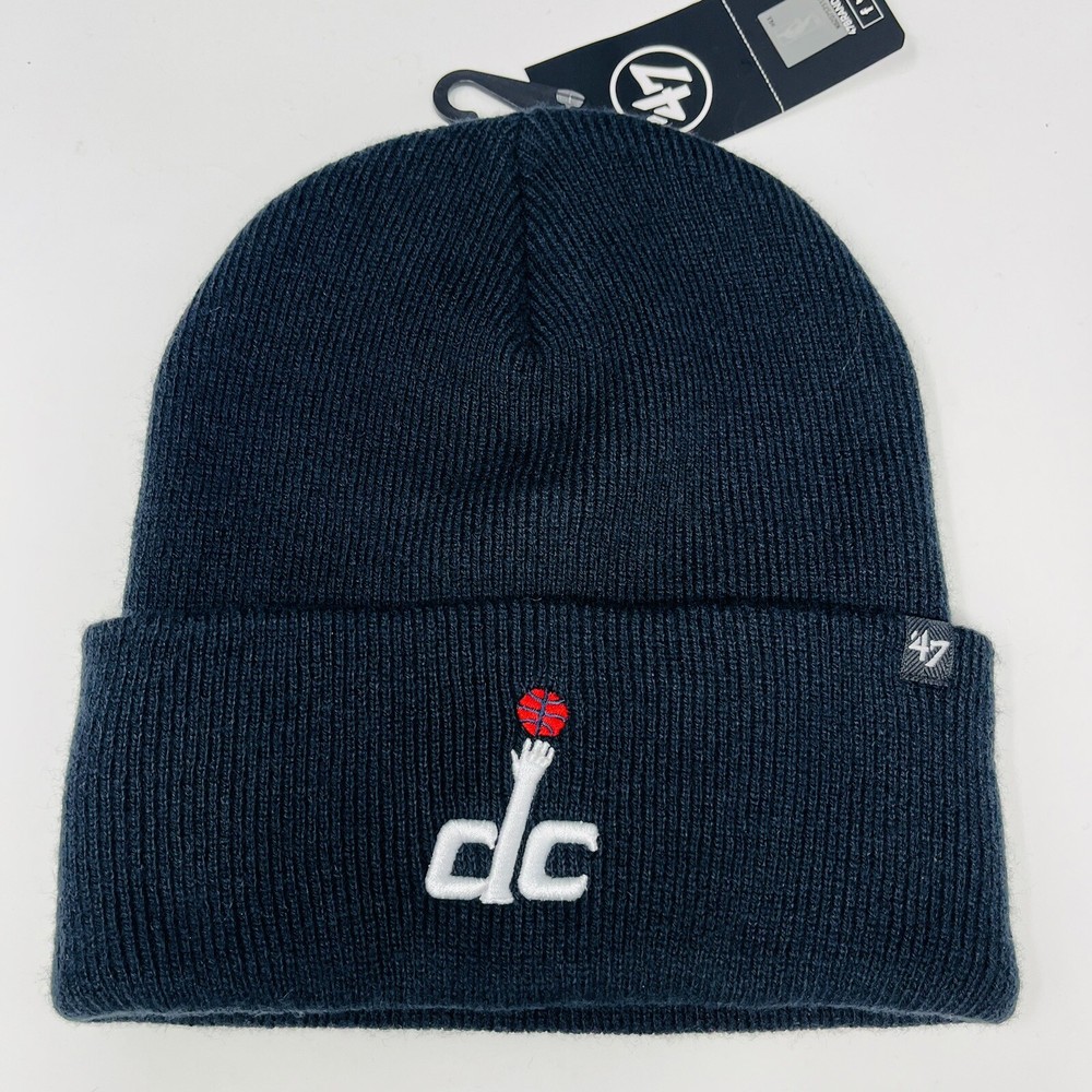‘47 Brand NBA Washington Wizards DC Cuff Winter Cap Beanie Toboggan Dark Navy