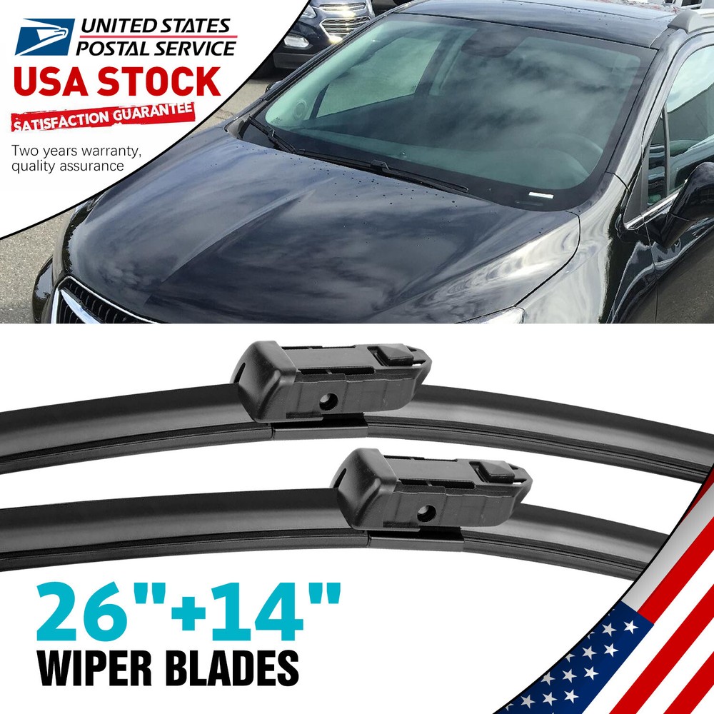 Front Windshield Wiper Blades Pair 26