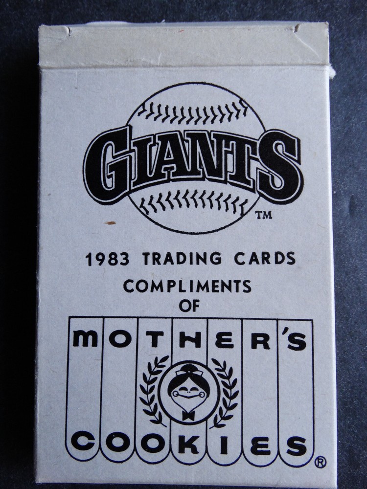 Empty 1983 Mother's Cookies San Francisco Giants SGA Baseball Box
