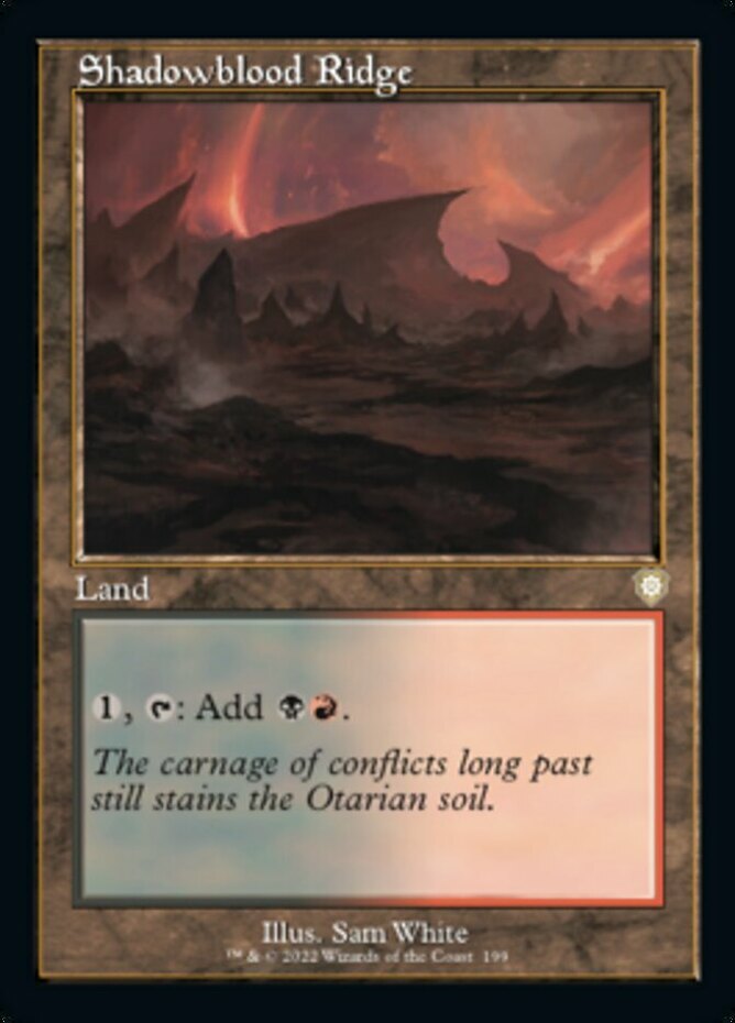 Shadowblood Ridge #199 (NM) Commander: The Brothers' War Magic MTG