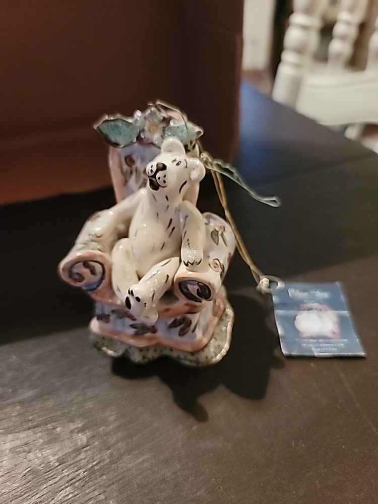 Blue Sky Polar Bear Ornament  4