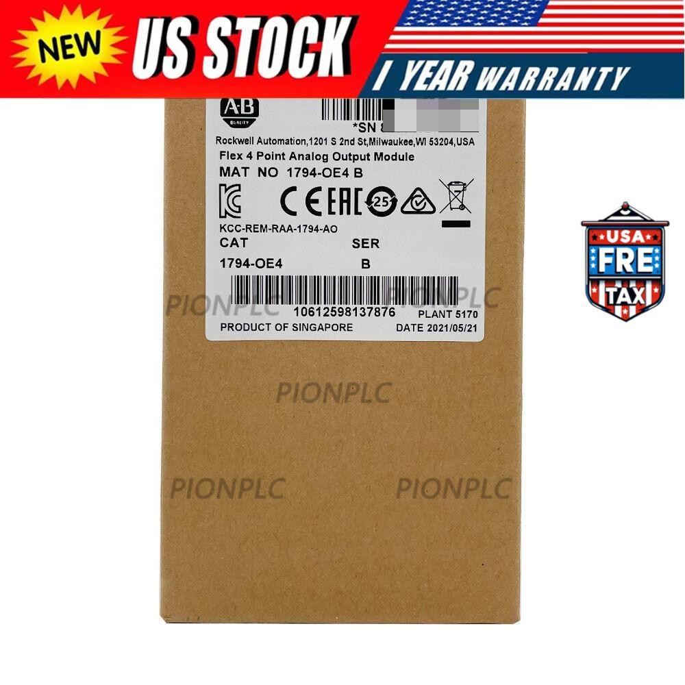 New AB 1794-OE4 SER B Flex 4 Point Analog Output Module 1794OE4 US Free Tax
