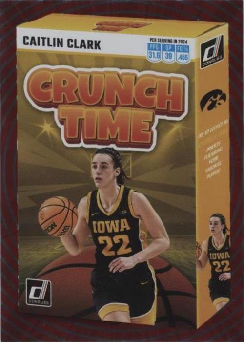 2024 Panini Caitlin Clark Collection - Crunch Time Target #SS-CT1 Caitlin Clark (RC)