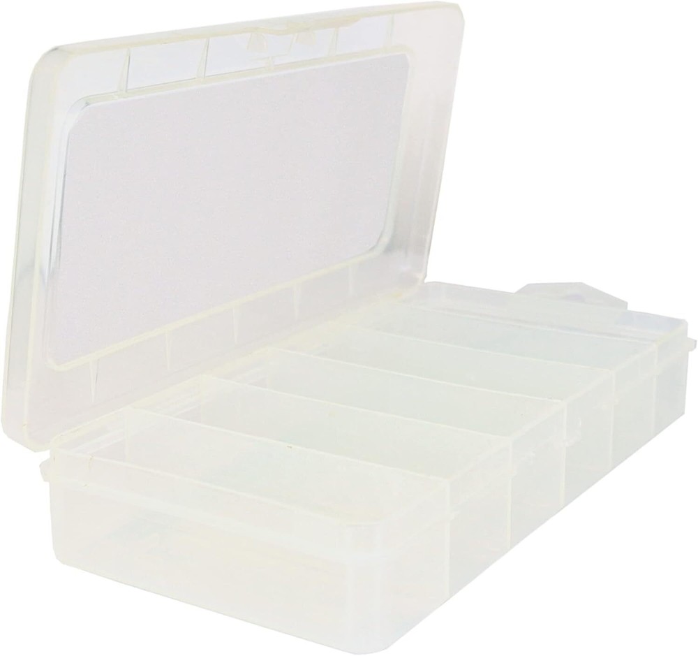 6-Compartment Storage Organizer with Lid for Easy Organization