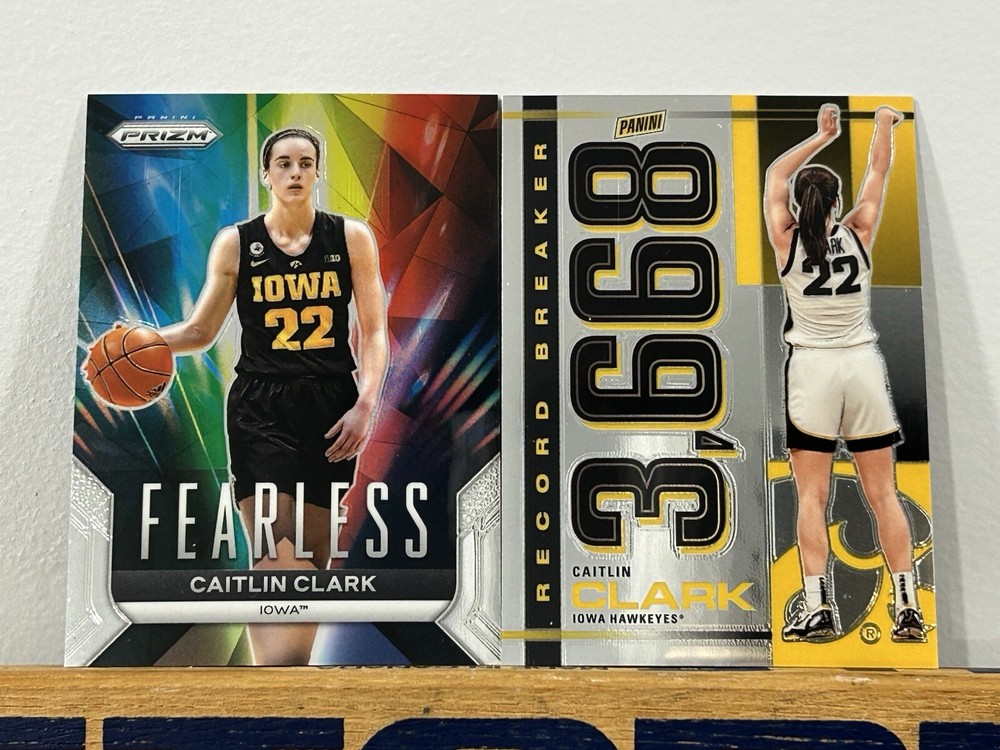 2024 Panini Caitlin Clark Collection Fearless Prizm F2 -Hawkeyes + BONUS Rookie
