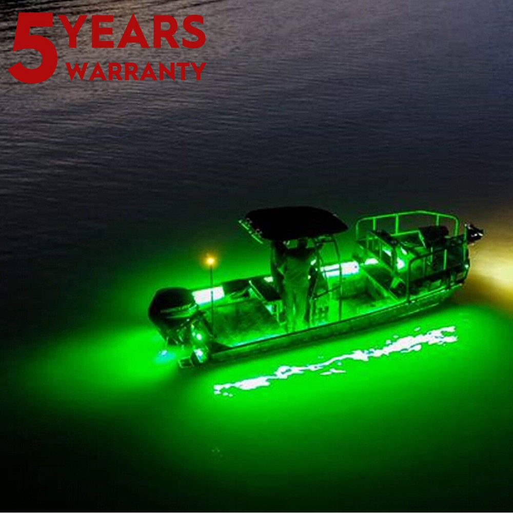 Waterproof Marine RGB LED Strip Lights with Remote for Pontoon Boats US