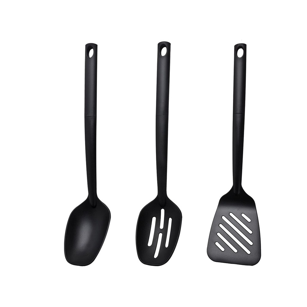 BYVOV 3pc Anti-Scratch Nylon Kitchen Utensils Set - Slotted Spatula, Cooking ...