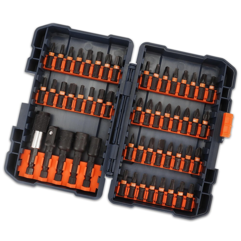 53 Piece Impact Driver Bit Set|Screwdriver Bit|Magnetic Nut Driver|Quick Rele...