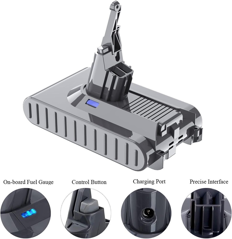 For Dyson V8 Lithium-Ion Battery 21.6V Handheld Vacuum Cleaner Absolute 4.0 Ah