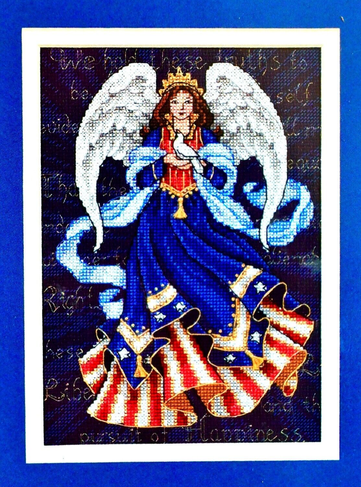 Dimensions The Gold Collection Petites Patriotic Angel COUNTED CROSS STITCH KIT