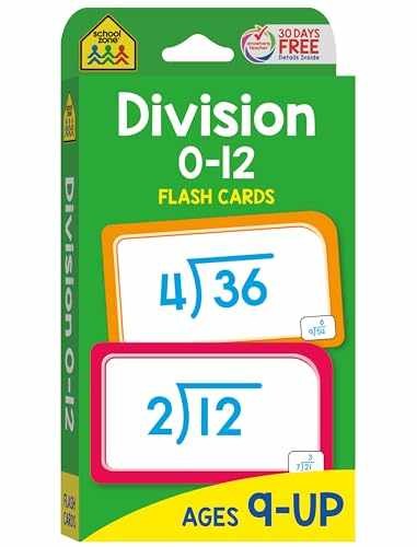 School Zone Division 0-12 Flash Cards: 56 - Cards, by School Zone; Joan - Good
