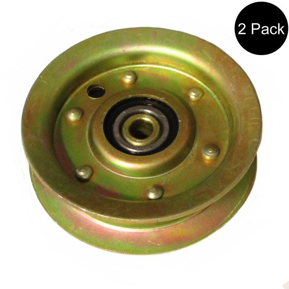 104360X Qty 2: Flat Idler Pulley Fits Murray M 14542 A M 14542 B MBA 16107 A