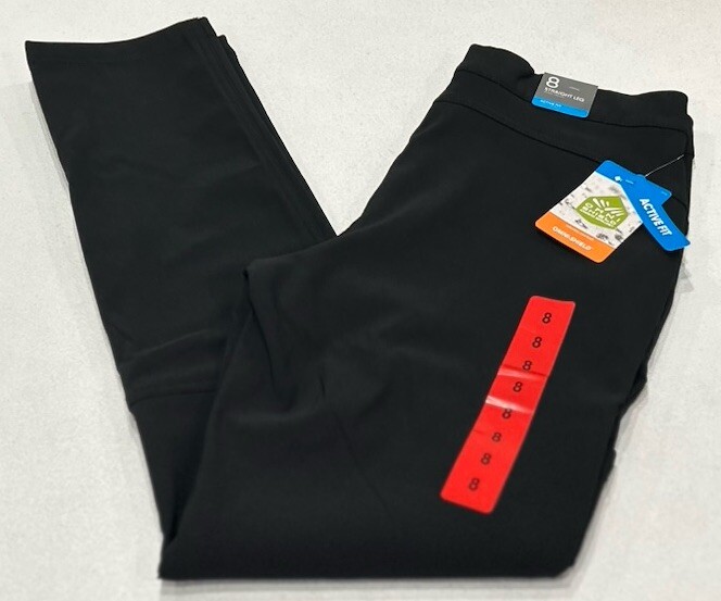 Columbia Women's Straight Leg Active Fit Lined Pants, Black, Size 8
