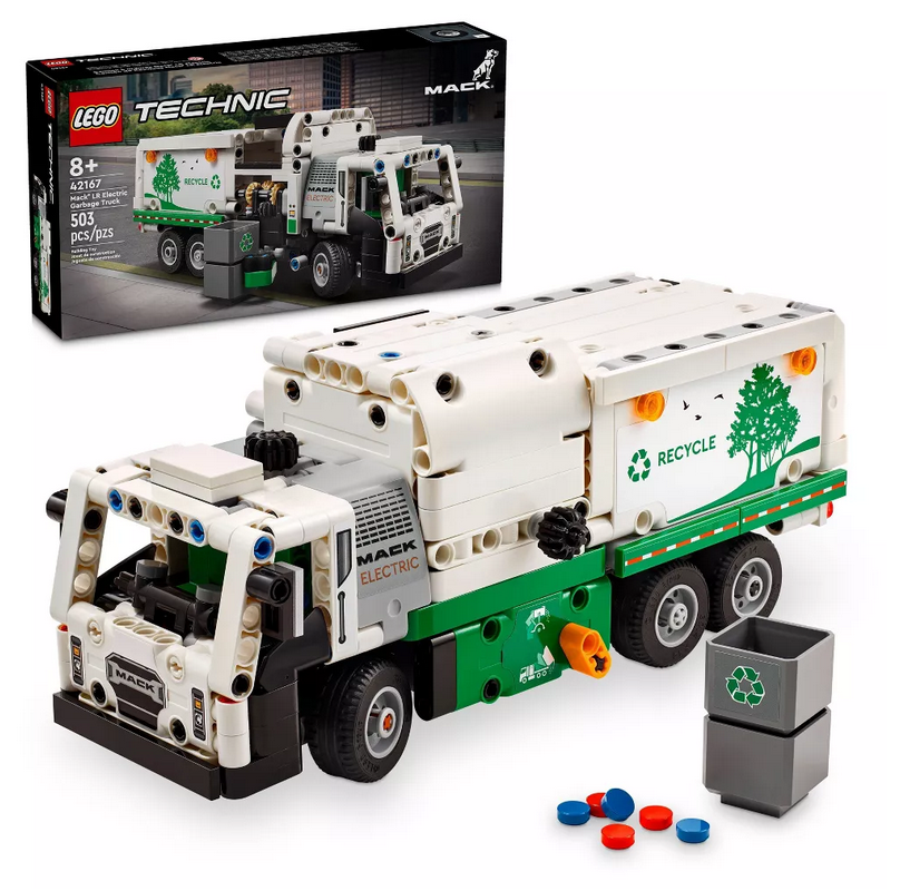 LEGO Technic Mack LR Electric Garbage Truck Toy 42167