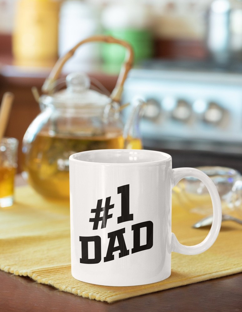 From Family Funny Coffee Mug No.1 Dad Number One Mug For Dad Father's Day Gift