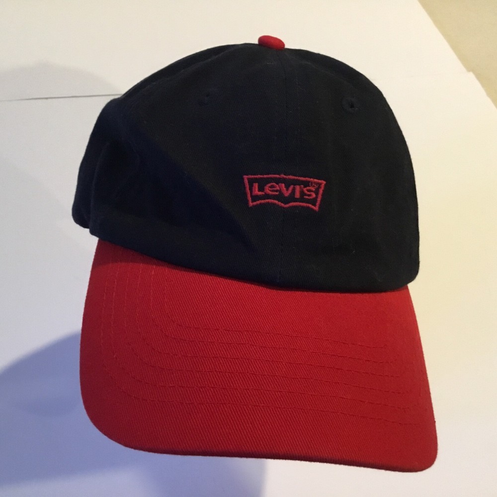 Baseball hat. Adjustable. Blue and Red. Levi’s Logo