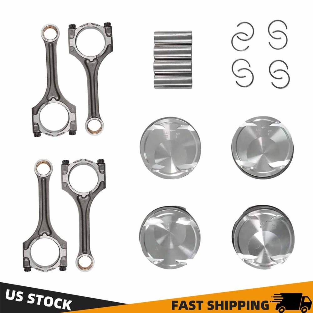 G4FJ Engine Pistons Kit & Con Rods For Hyundai 2011-2019 Veloster Kia Soul 1.6T