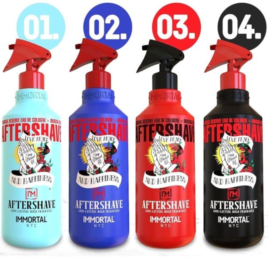 IMMORTAL STAY BLESSED AFTERSHAVE COLOGNE 16.9 OZ Fast Ship New Pick One