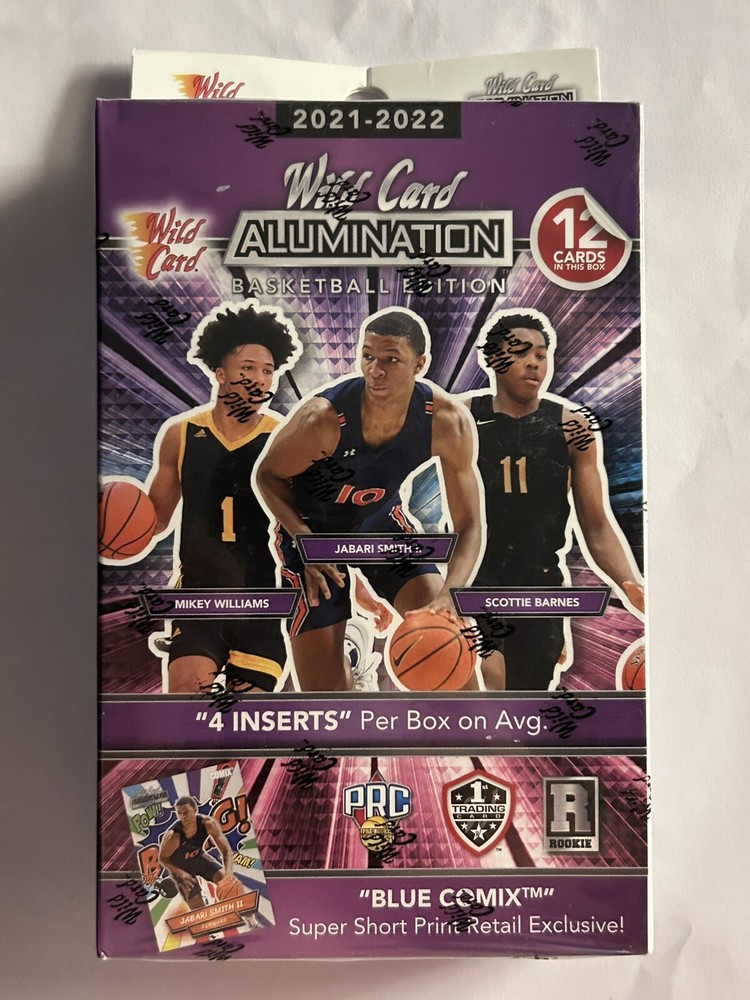 2021-22 Wild Card Alumination Basketball Cards HANGER BOX 12 Cards NEW SEALED