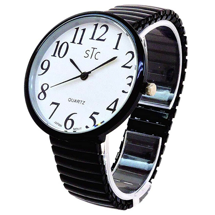 Clearance Sale - Super Large Face Extension Band Watch (Stc Black)-image