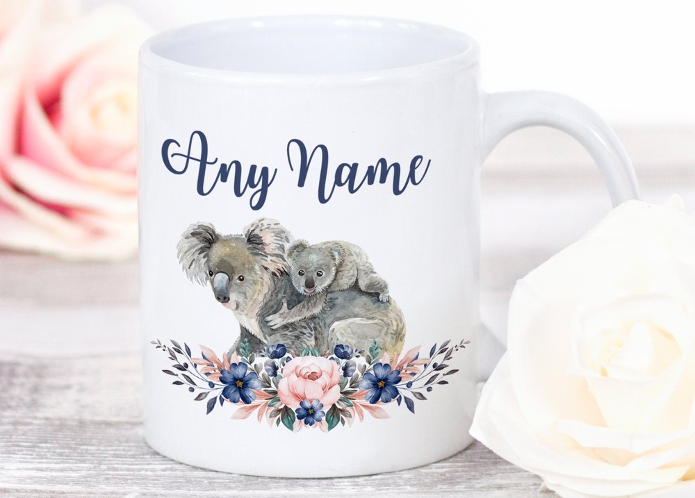 Koala Mug Any Name Koala Gifts For Women Koala Coffee Mug Koala Coffee Cup