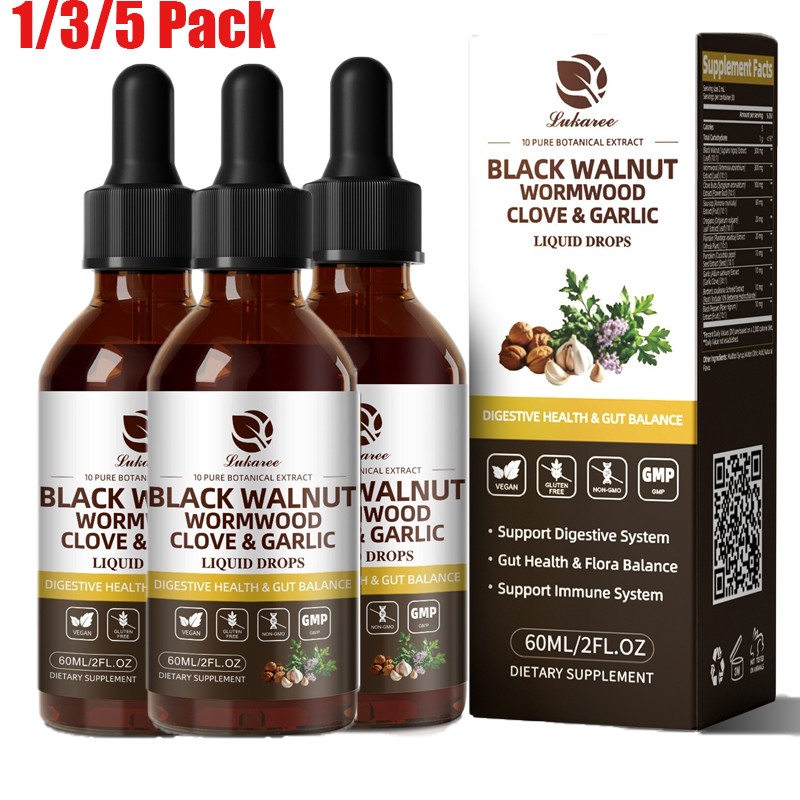 Parasite Cleanse Tincture/Extract-Wormwood, Black Walnut Hull, Clove, 2 fl oz