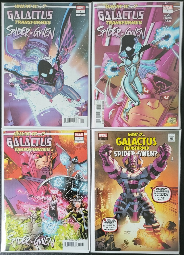 Galactus Transforms Spider-Gwen #1 Lot of 4 NM Covers