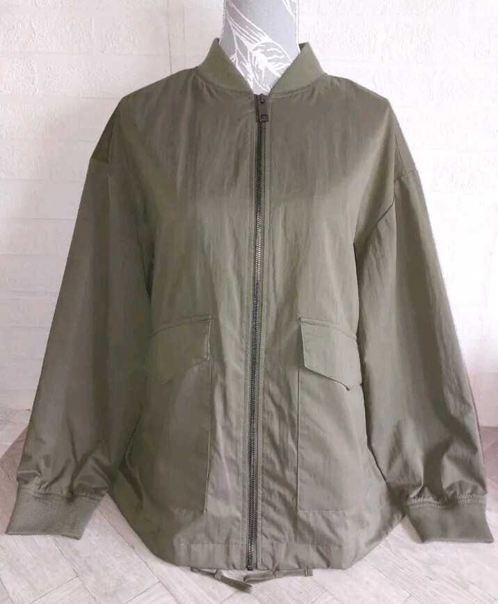 Marks & Spencer UK 14 Storm Wear Waterproof Lined Hunter Green Ladies M&S Jacket