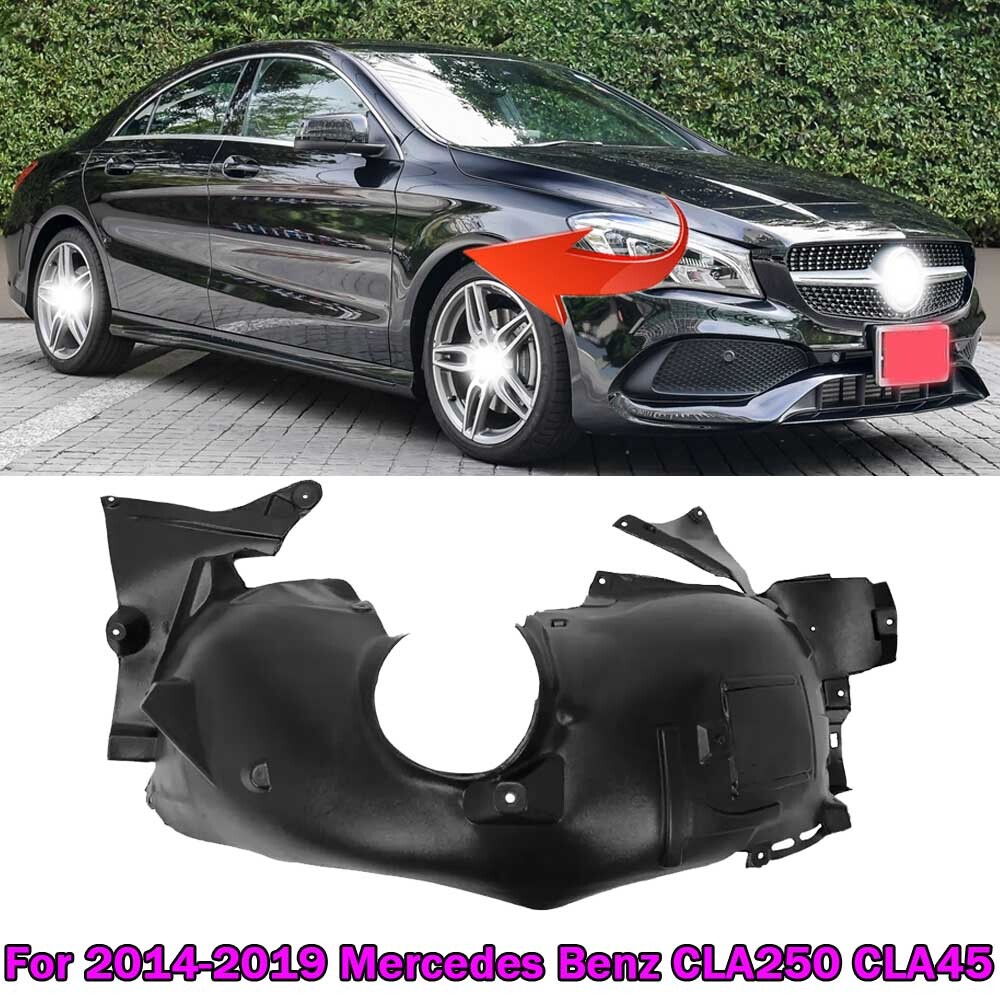 Front Right Side Fender Liner Black For 14-19 Mercedes Benz CLA250 2466900200