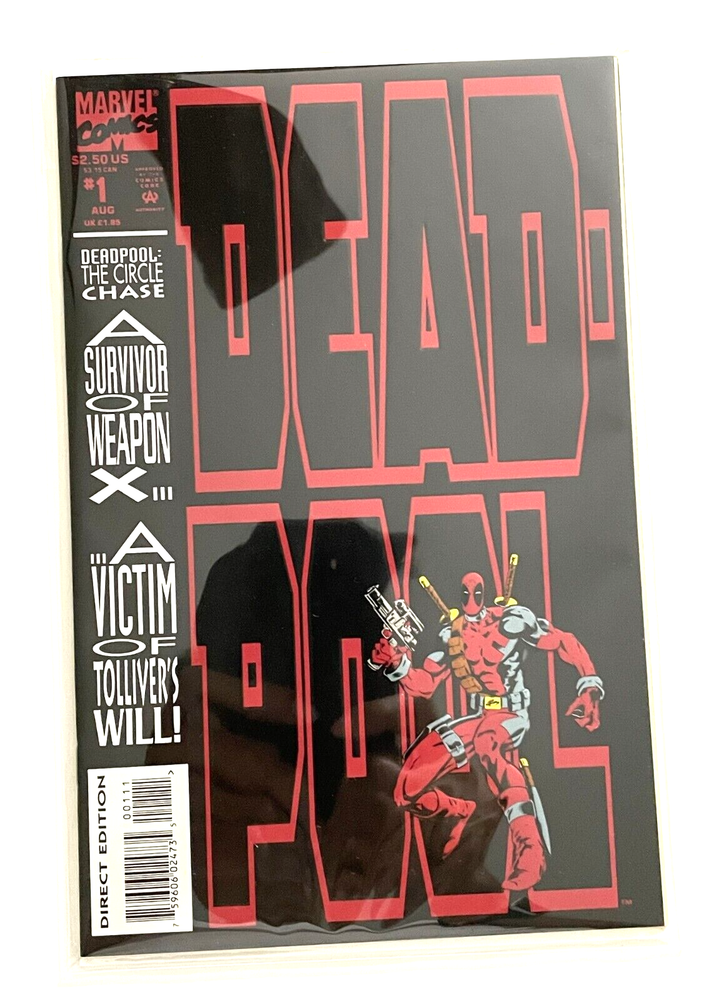 Deadpool Circle Chase #1 Newsstand Variant Marvel Comics 1993