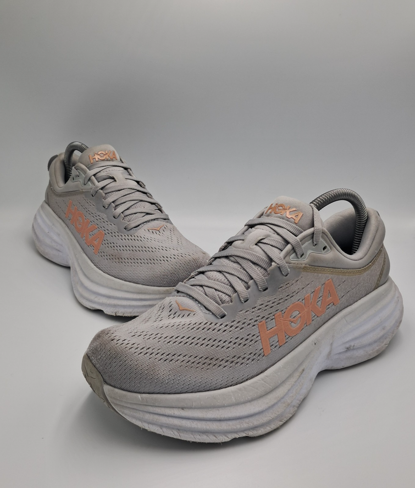 Size 8 - Hoka One One Bondi 8 Harbor Mist Lunar Rock (Women's) - 1127952 HMLR