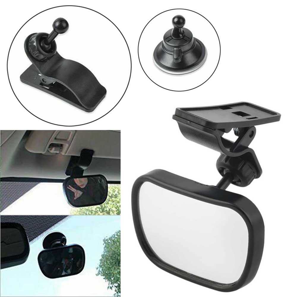 Wide Angle Rearview Mirror for Car For Seats Dual Mounting Options Included