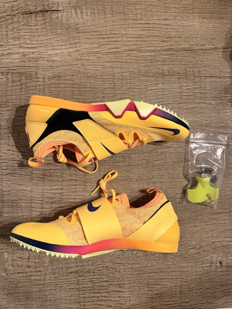 Nike Zoom Pole Vault Elite Track Shoes Citron Pulse FZ9649-800 Men’s Size 11.5